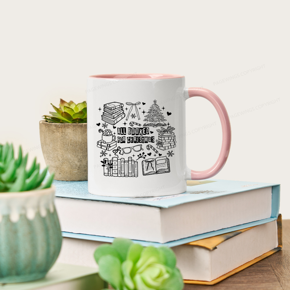 Pagewings All Booked For Christmas Mug