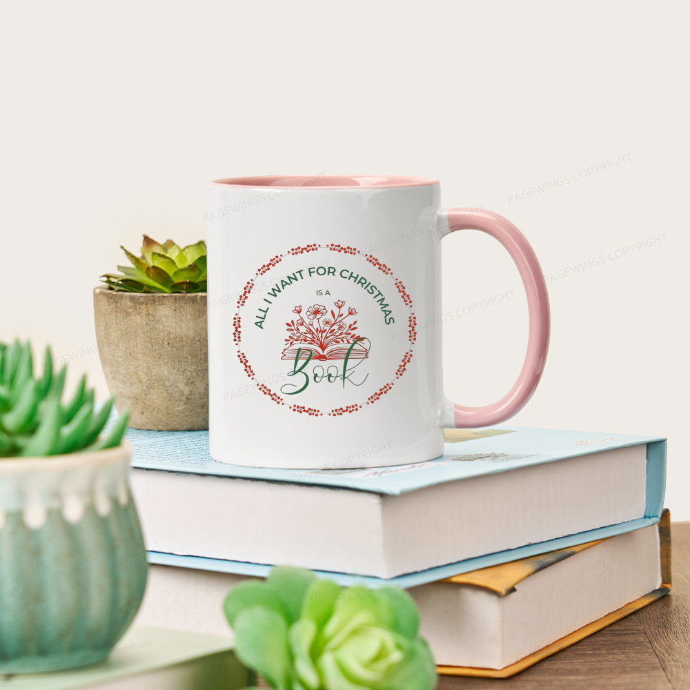 Pagewings Book Lover Christmas Mug