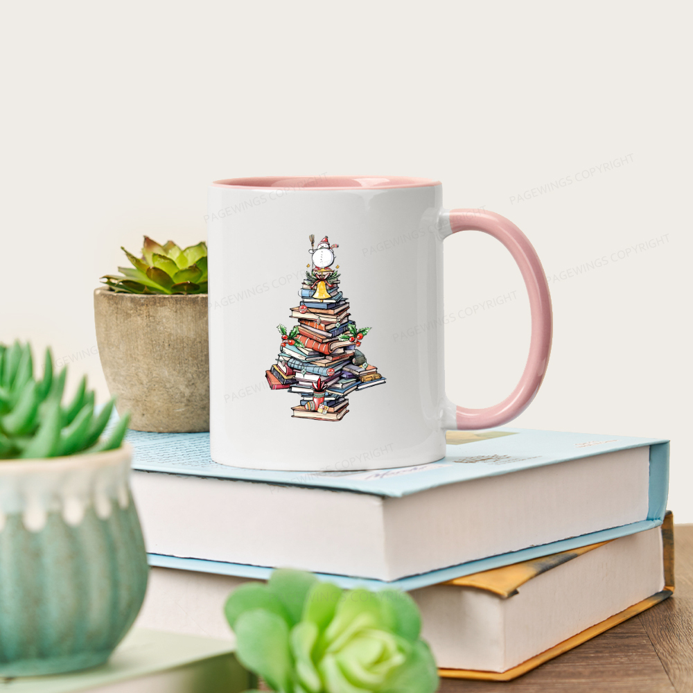 Pagewings Book Christmas Tree Mug