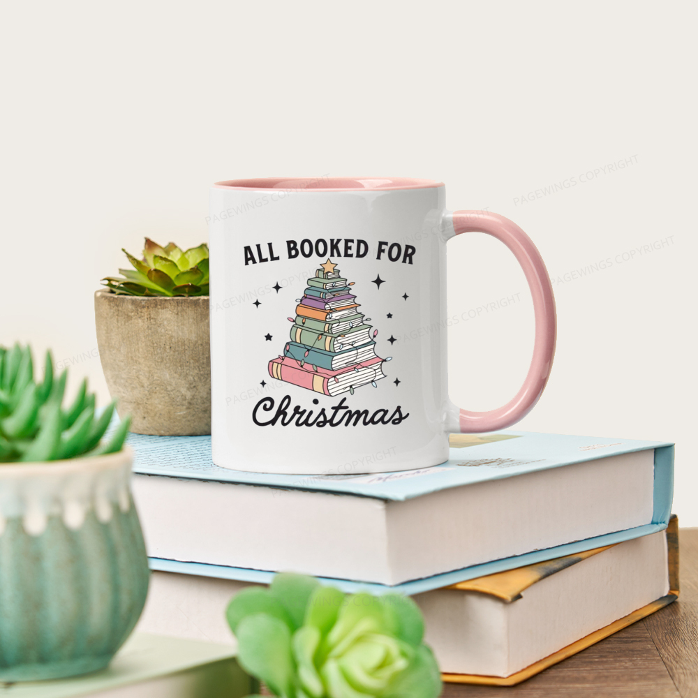 Pagewings All Booked For Christmas Mug