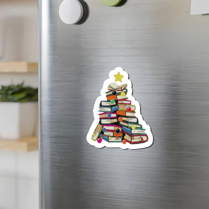 Pagewings Christmas Tree Bookworm Fridge Magnet