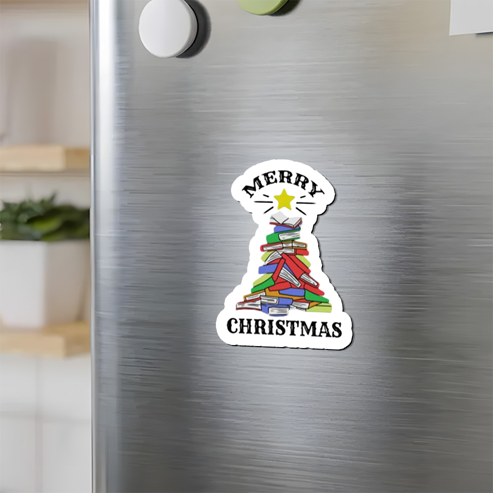 Pagewings  Merry Christmas Book Tree Fridge Magnet