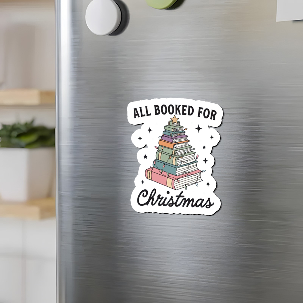 Pagewings All Booked For Christmas Fridge Magnet
