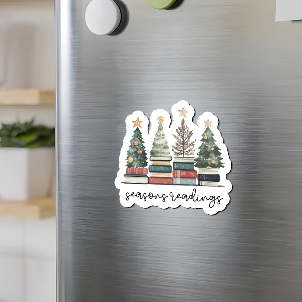 Pagewings Bookish Christmas Fridge Magnet