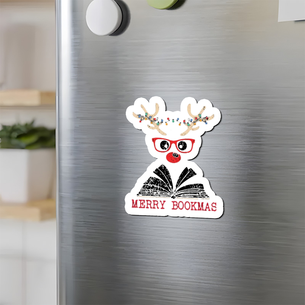 Pagewings Christmas Reindeer Reading Fridge Magnet
