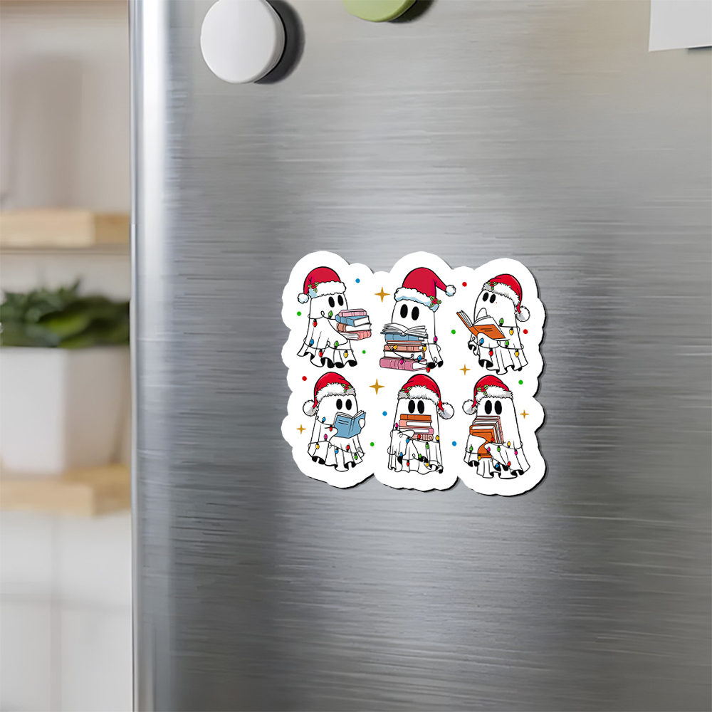 Pagewings Christmas Book Ghost Fridge Magnet