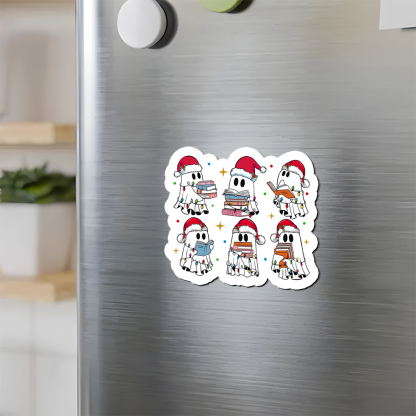 Pagewings Christmas Book Ghost Fridge Magnet
