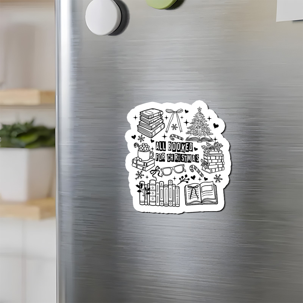 Pagewings All Booked For Christmas Fridge Magnet