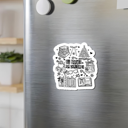 Pagewings All Booked For Christmas Fridge Magnet