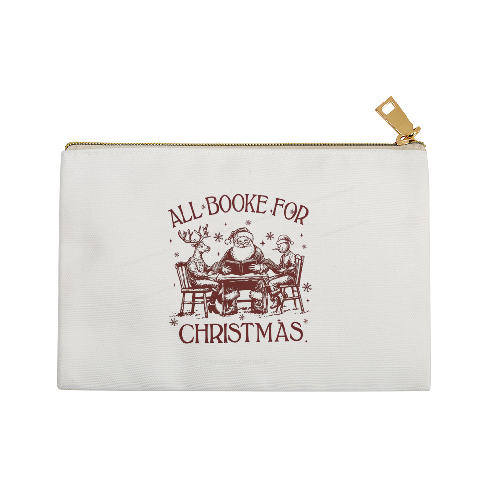 Pagewings Retro All Booked For Christmas Pouch