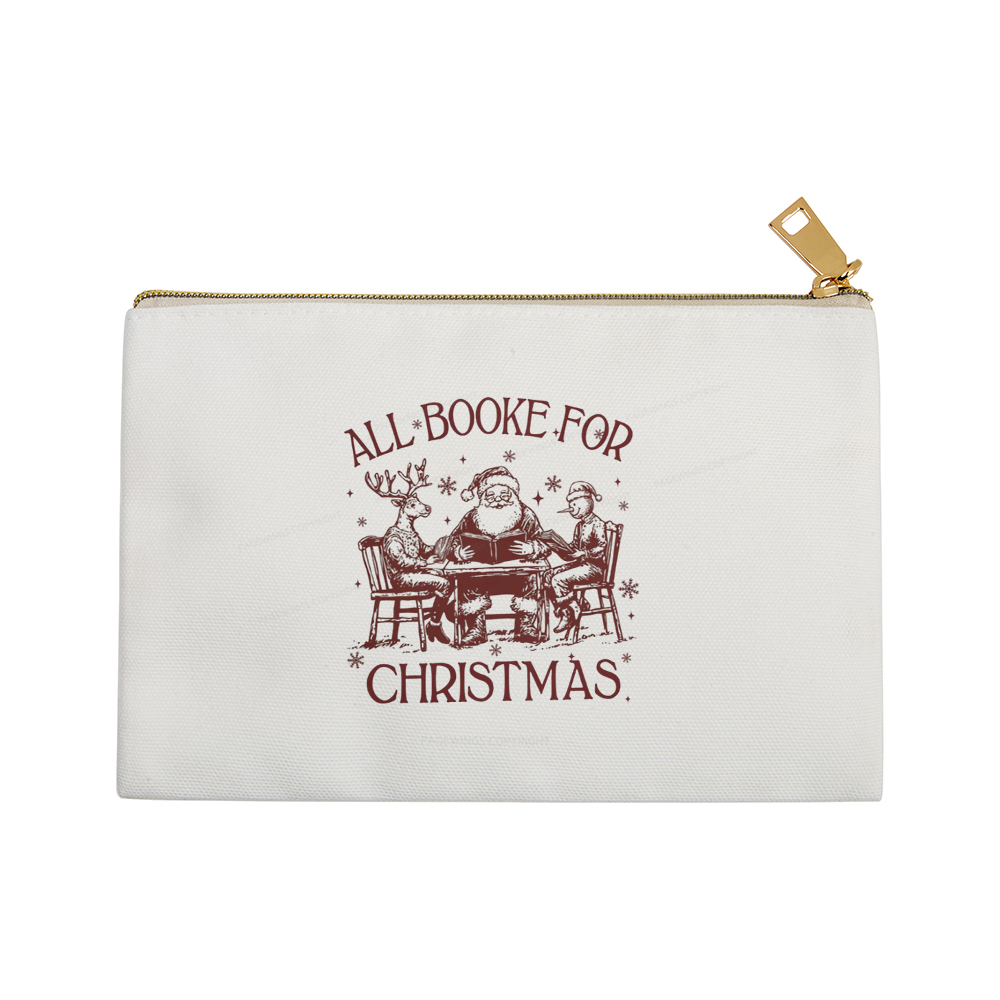 Pagewings Retro All Booked For Christmas Pouch