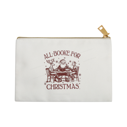 Pagewings Retro All Booked For Christmas Pouch