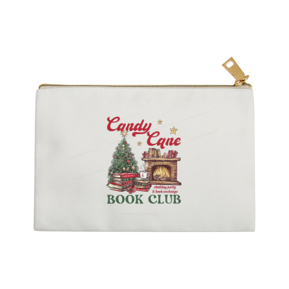 Pagewings Candy Cane Christmas Book Club Pouch