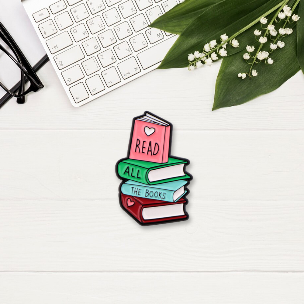 Pagewings Read All The Books Enamel Pin Badge
