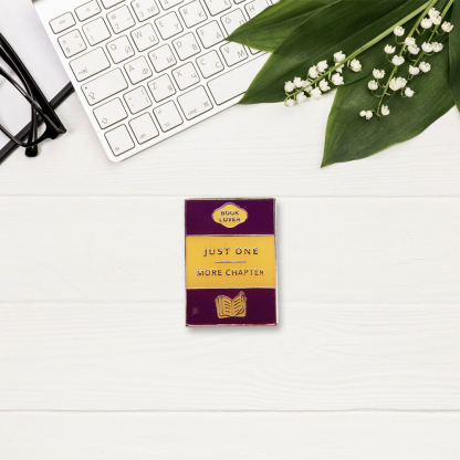 Pagewings Just One More Chapter Enamel Pin Badge