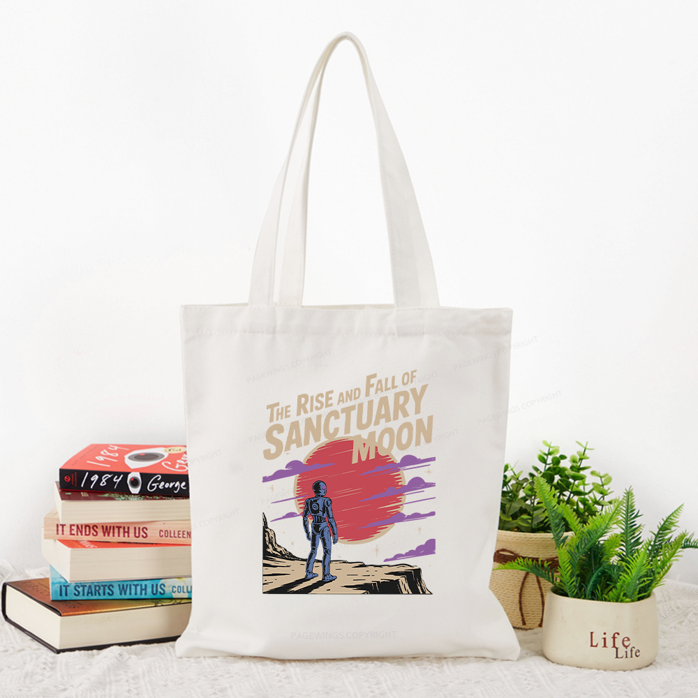 Pagewings The Rise And Fall Of Sanctuary Moon Tote Bag