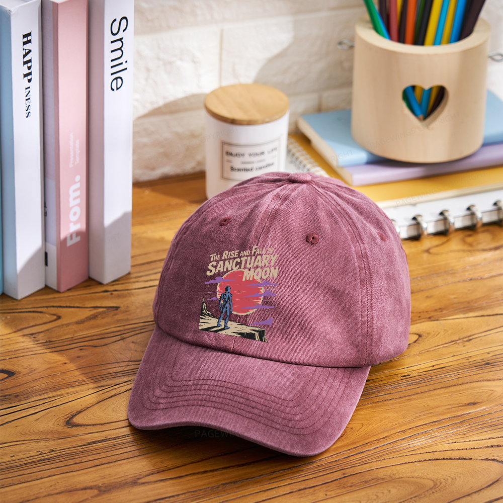 Pagewings The Rise And Fall Of Sanctuary Moon Washed Cap