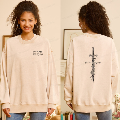 Pagewings You Do Not Yield Unisex Washed Sweatshirt