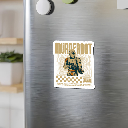 Pagewings Murderbot Fridge Magnet