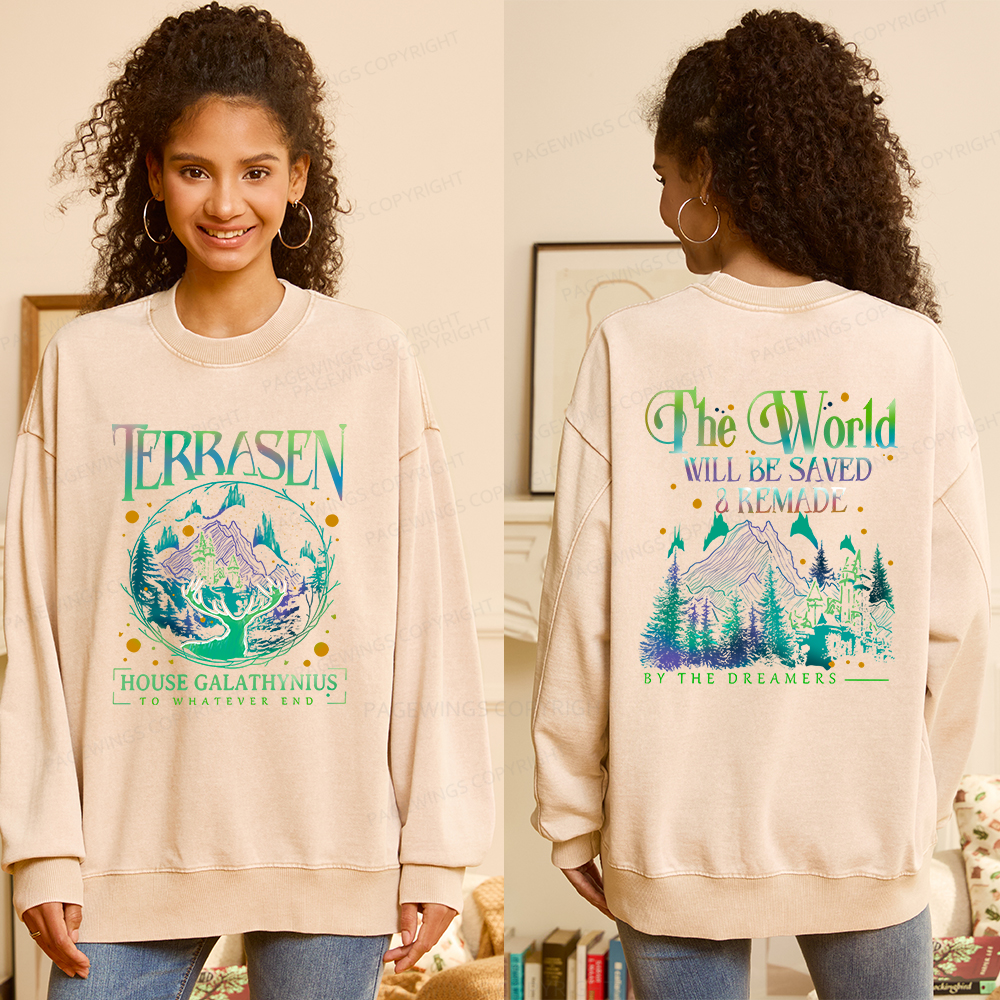 Pagewings Terrasen Unisex Washed Sweatshirt