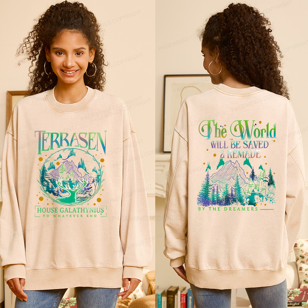 Pagewings Terrasen Unisex Washed Sweatshirt