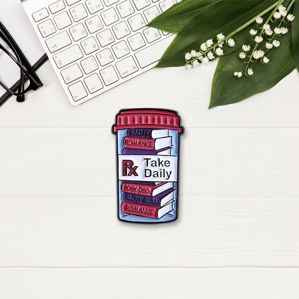 Pagewings Take Daily Enamel Pin Badge