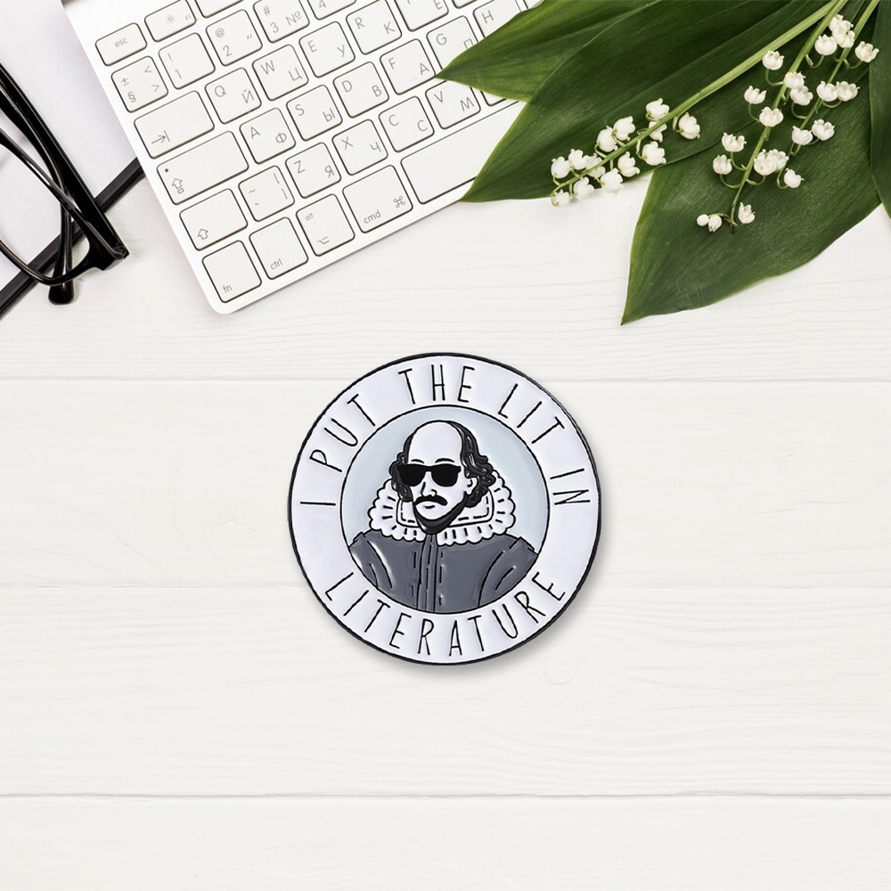 Pagewings I Put The Lit In Literature Enamel Pin Badge