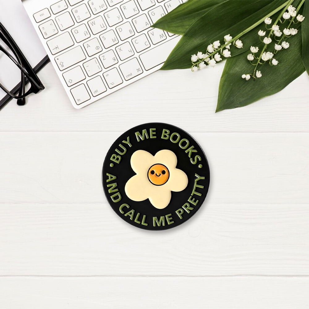 Pagewings Buy Me Books And Call Me Pretty Enamel Pin Badge