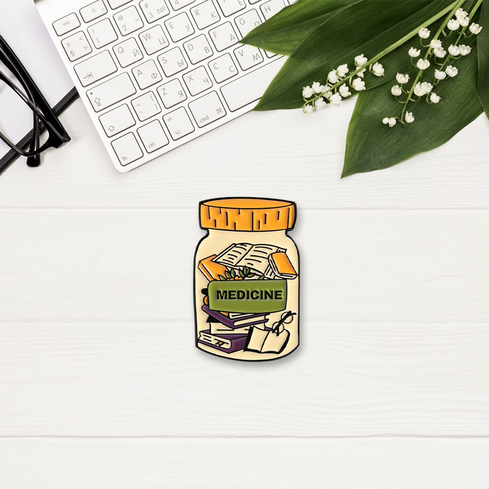 Pagewings Medicine Enamel Pin Badge