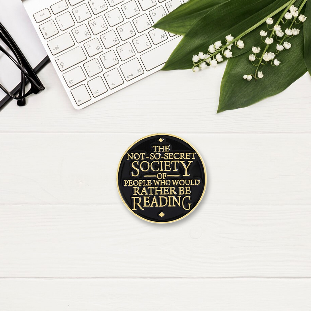 Pagewings Who Would Rather Be Reading Enamel Pin Badge