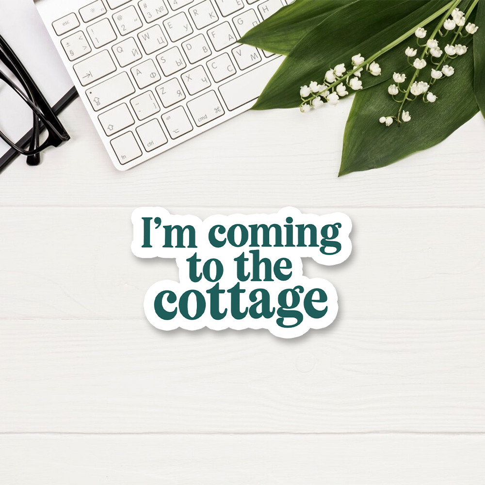 Pagewings I'm Coming To The Cottage Sticker