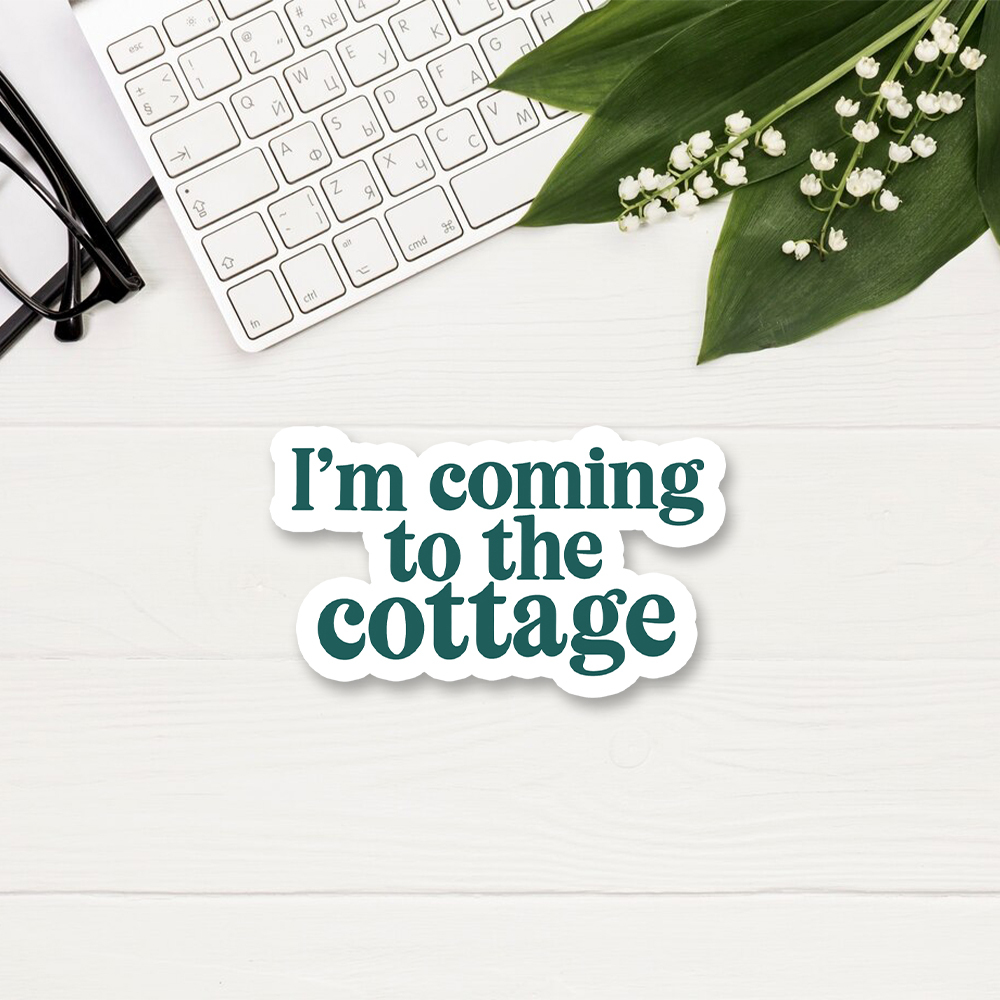 Pagewings I'm Coming To The Cottage Sticker