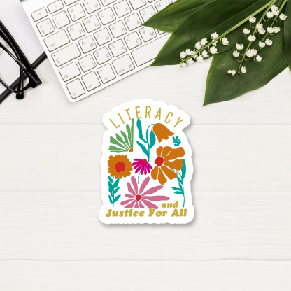 Pagewings Literacy And Justice Sticker