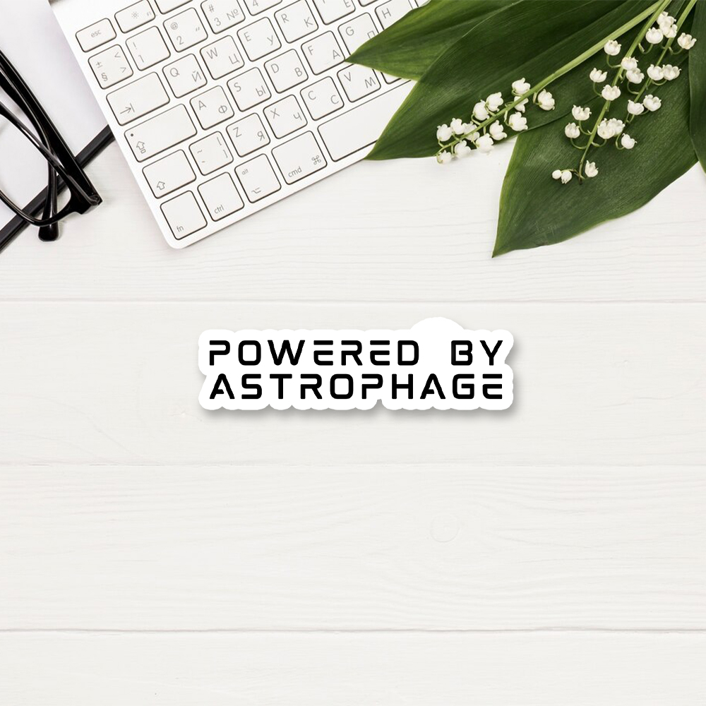 Pagewings Powered By Astrophage Sticker