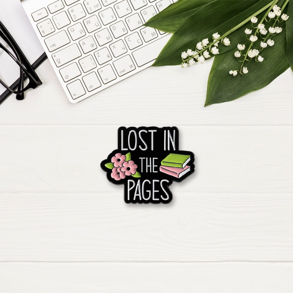 Pagewings Lost In The Pages Enamel Pin Badge