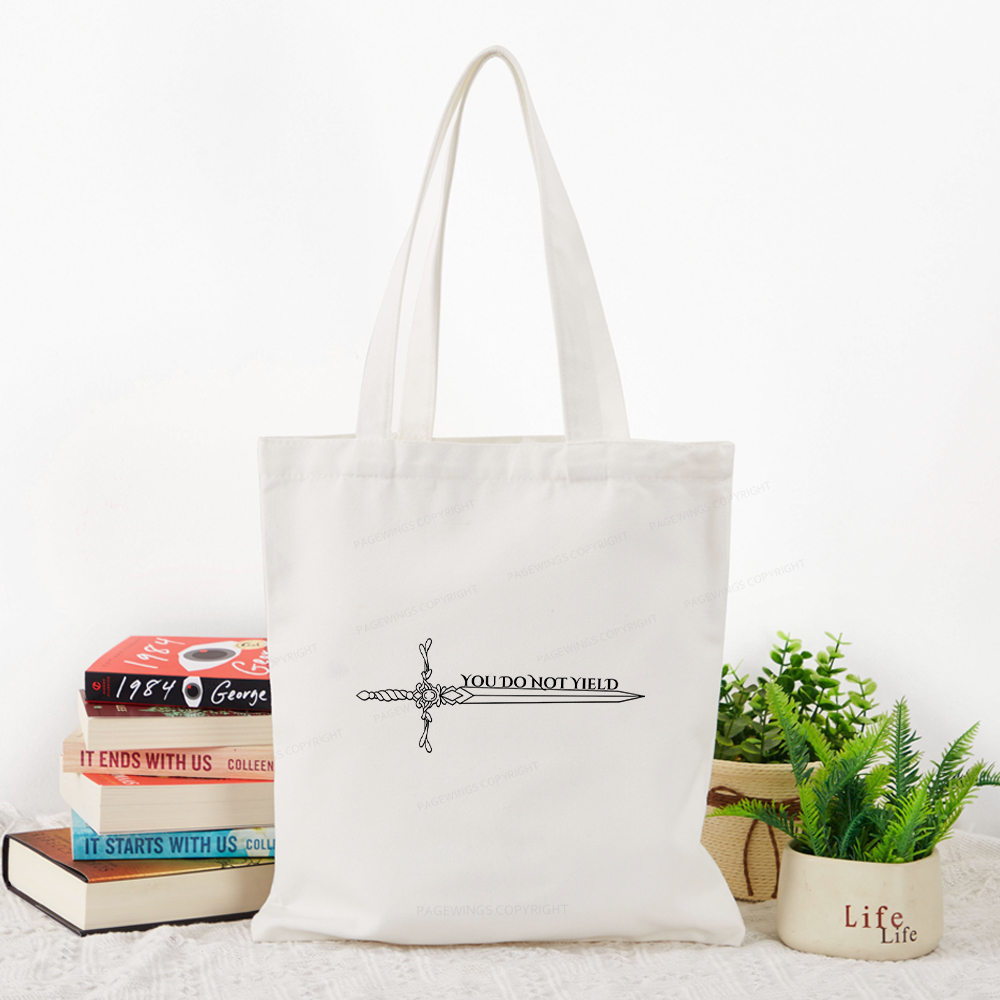 Pagewings You Do Not Yield Tote Bag