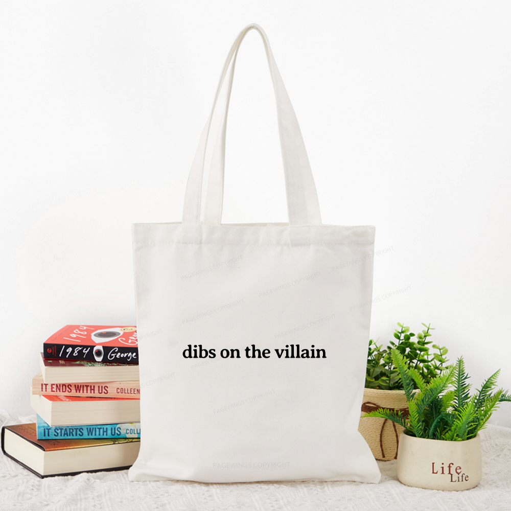 Pagewings Dibs On The Villain Tote Bag