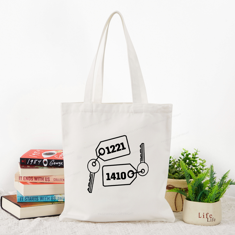 Pagewings Room Numbers Tote Bag