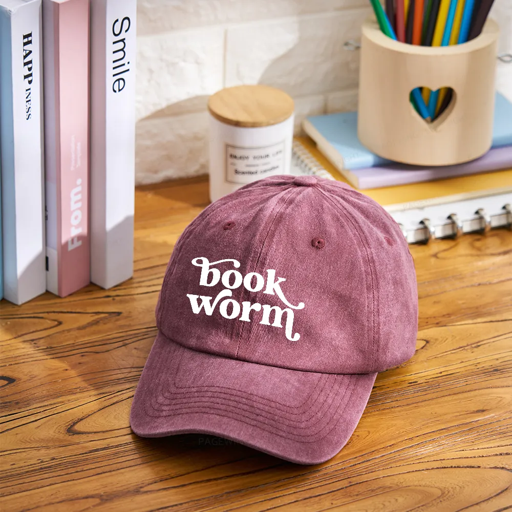 Pagewings Book Worm Washed Cap