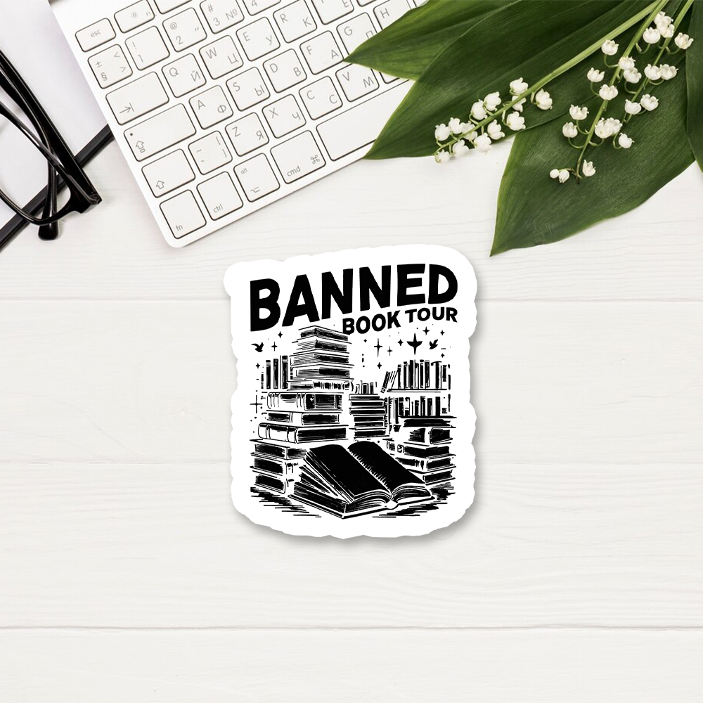 Pagewings Banned Books Tour Sticker
