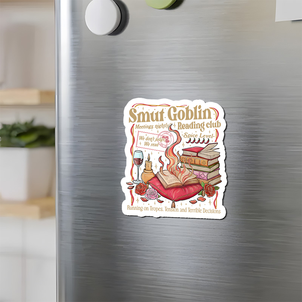 Pagewings Smut Goblin Dark Romance Fridge Magnet