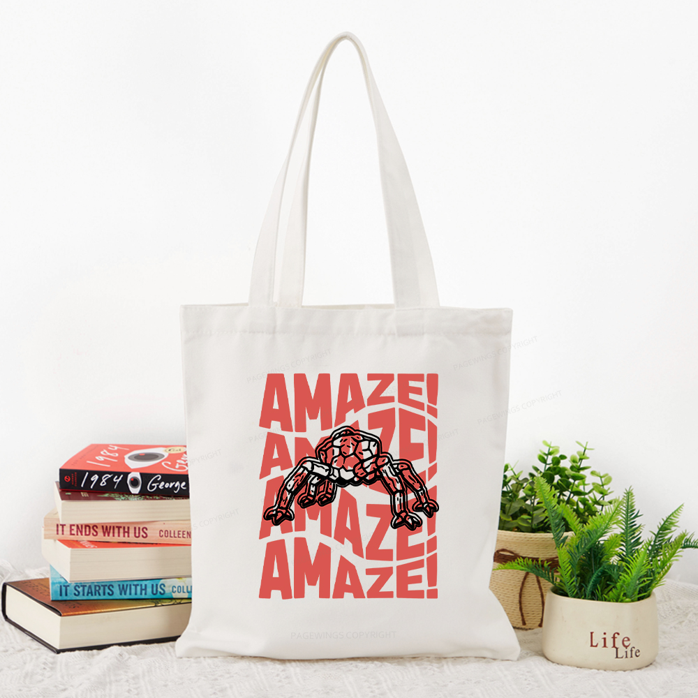 Pagewings Sci‑Fi Nerd Tote Bag