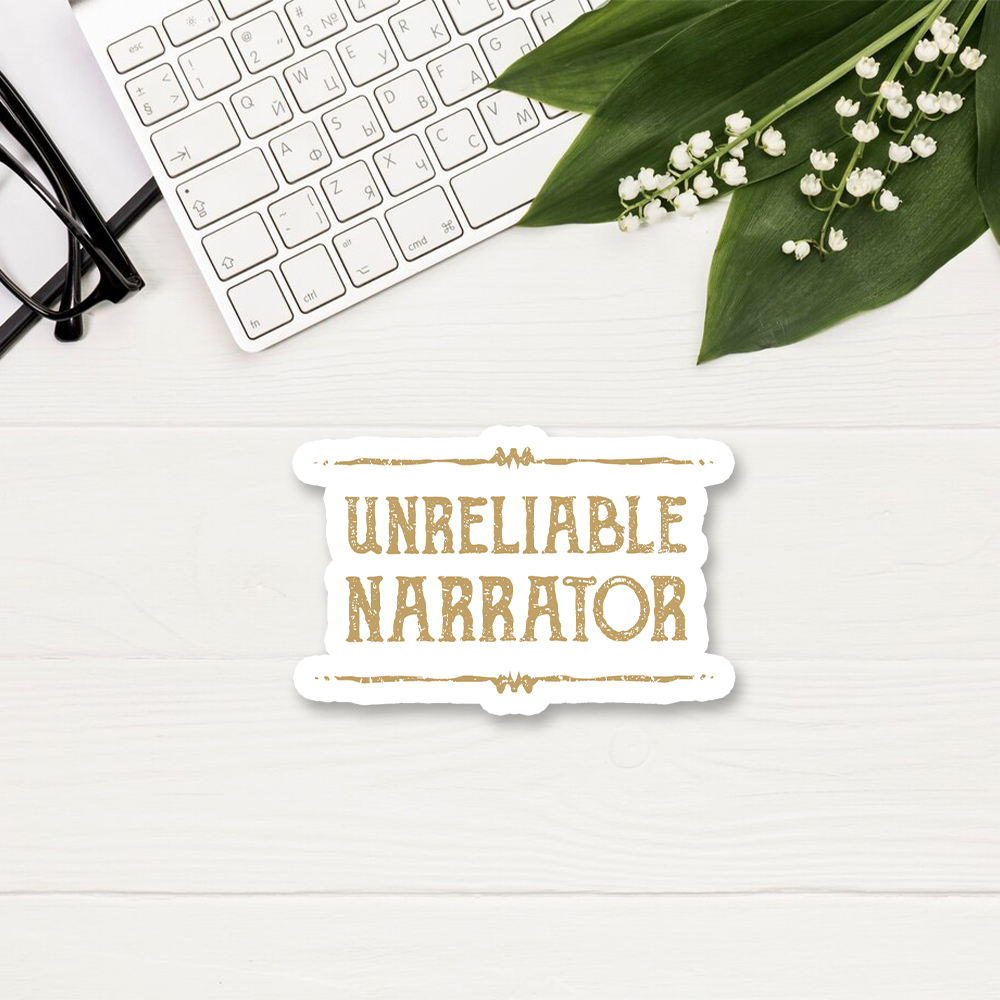 Pagewings Unreliable Narrator Sticker