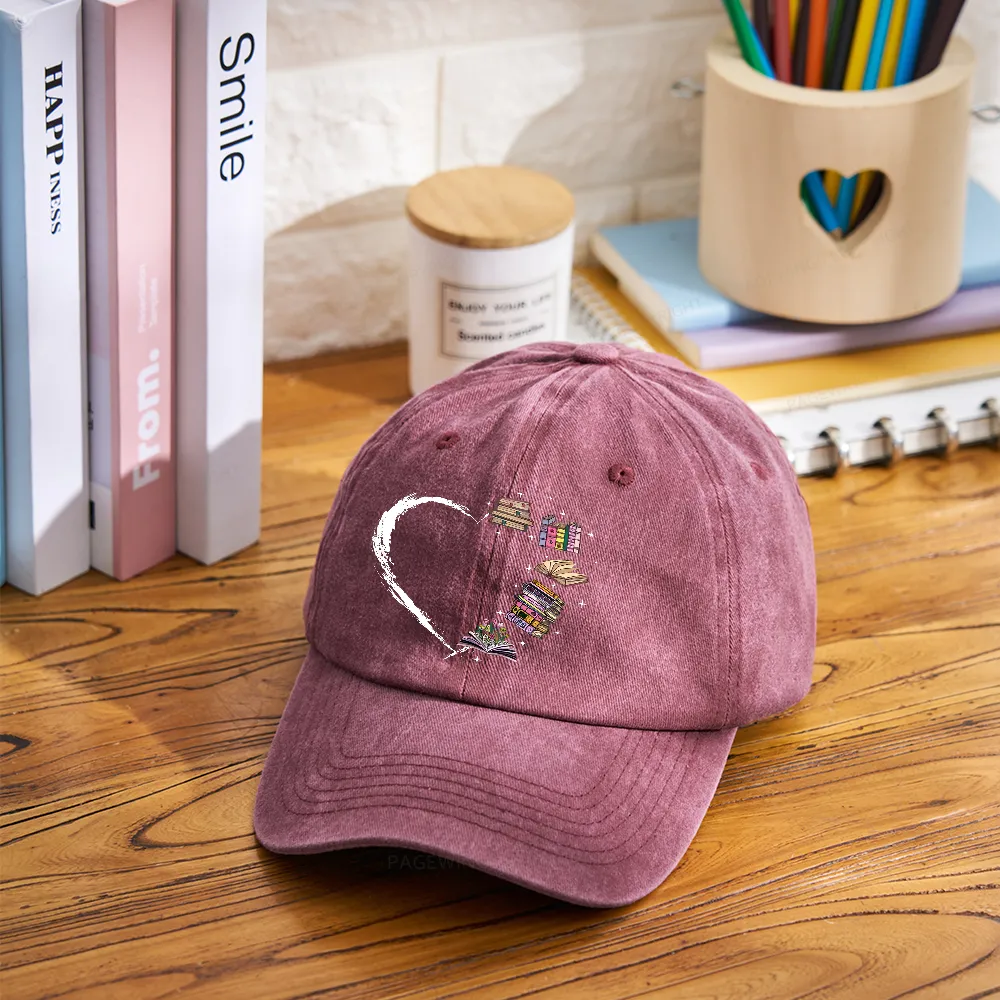Pagewings Book Lover Washed Cap