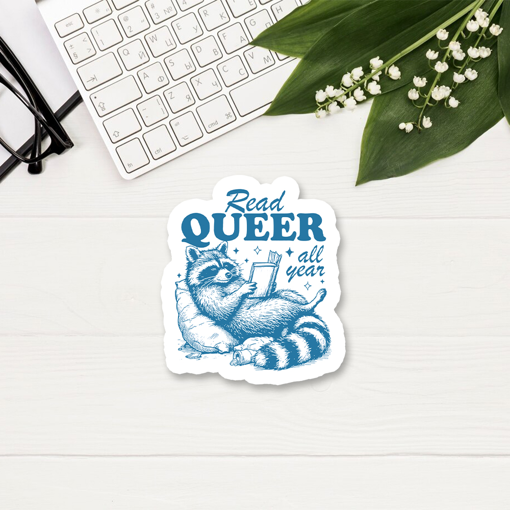 Pagewings Read Queer All Year Sticker
