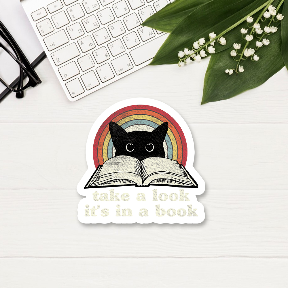 Pagewings Take A Look Its In A Book Sticker