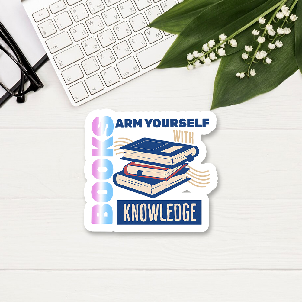 Pagewings Arm Yourself With Knowledge Sticker