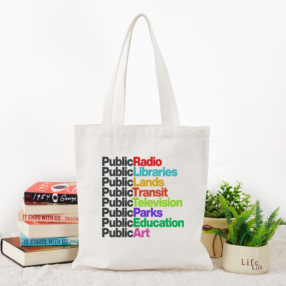 Pagewings Public Libraries Tote Bag