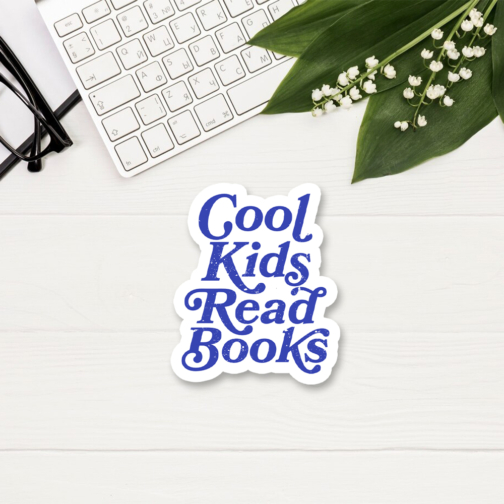Pagewings Cool Kids Read Books Sticker