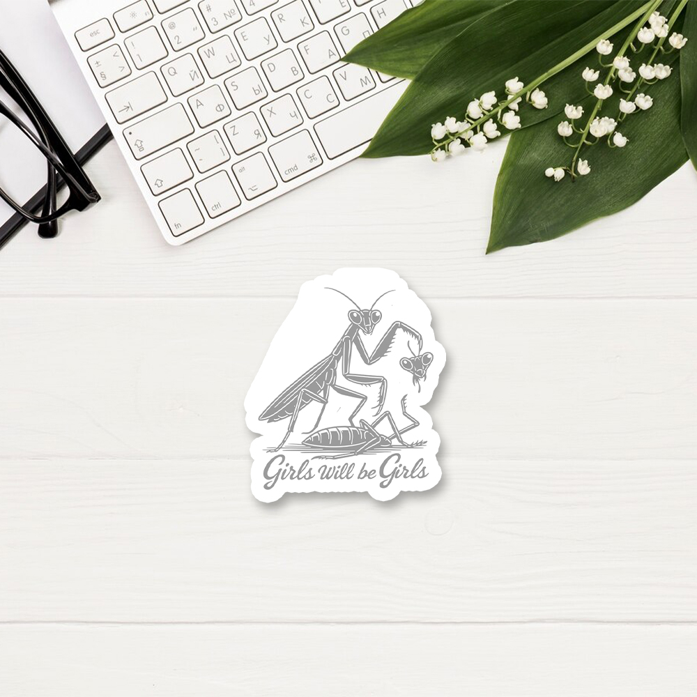 Pagewings Girls Will Be Girl Sticker